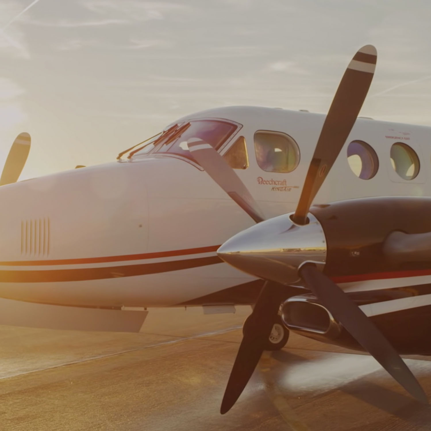 King Air engine with McCauley propeller.
